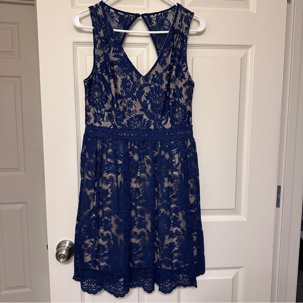 Francesca’s Lace Midi Dress (Size Small)